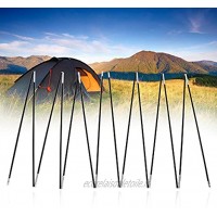 SALALIS Poteau de Tente Double Poteau de Support de Tente Durable 2 Ensembles 7 Sections pour Tente de Camping pour 2 Personnes