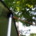 SFITVE 2 PCS Mât de Tente Télescopique,Réglable Alliage D'aluminium Mat Voile D'ombrage Tige de Tente pour Camping Randonnée Backpacking Picnic Tente Camping Accessoires 90-230cmColor:Noir
