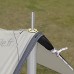 Tengan Poteaux de bâche télescopiques Poteaux de Support de Tente en Alliage d'aluminium Barres de Camping télescopiques réglables Kit de poteaux Pliables pour auvents Abris Argent Cool