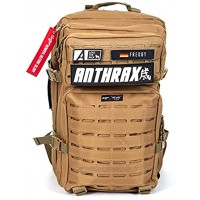 Anthrax Sportswear Sac à Dos Militaire à Déploiement Tactique 45 L Pour l’ Extérieur le Fitness le Crossfit la Randonnée Le Nom et Le Drapeau Personnalisés