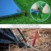 10 Piquets de Tente Sardine Tente en Alliage d'Aluminium Longueur de 18cm avec Corde pour Camping et Randonnée