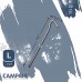 CampAir Piquets de Tente Profil L Légers 16g Ancrage au Sol Solide en Aluminium Extra Robuste 7071-Alu Épaisseur 6mm