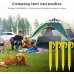 Hicollie Lot de 20 piquets de tente en plastique de 22,5 cm Pour extérieur camping tentes de jardin Sol doux et sableux Bâche de pluie Tente de plage Sardines de tente en jaune