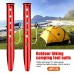 Lot de 4 piquets de tente de camping 30 cm en aluminium en forme de U pour le camping la plage le sable et le sable