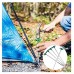 WYDMBH Piquets de Tente 5pcs Camping en Plein air Steaking Tente en Acier Nails Tente de Terre Accessoires Color : Silver