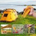 XianzhanEU Lot de 20 piquets de tente en plastique de 20 cm pour camping bâches de pluie randonnée jardinage plage caravane jaune