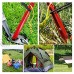 YYDMBH Piquets de Tente Tente Nail 10 PCS 18.5cm Tente Tente en Alloyage en Aluminium avec Corde Camping Equipment Tente PEG Randonnée Randonnée à randonnée